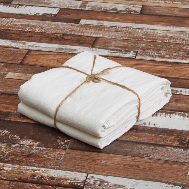 Flax Linen by the Meter Ivory Stonewash Linen Material by the Meter