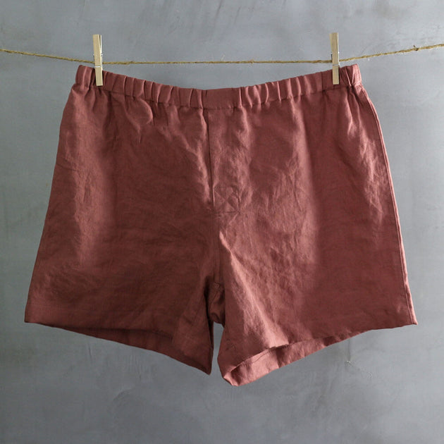 Men's Linen Boxer Shorts