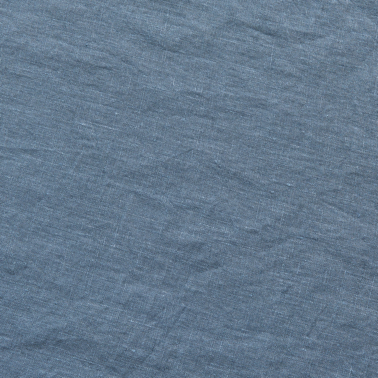Fabric Detail of Linen Flat Sheet French Blue 