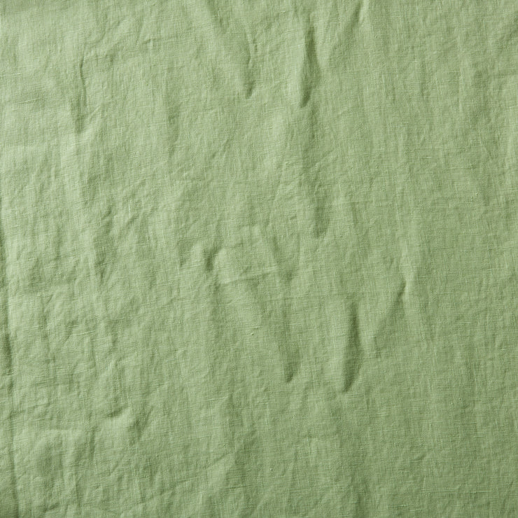 100% Linen Fabric by the meter in Green Tea color