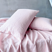 Standard Size Lavender Pink Linen Pillowcases Pair - linenshed