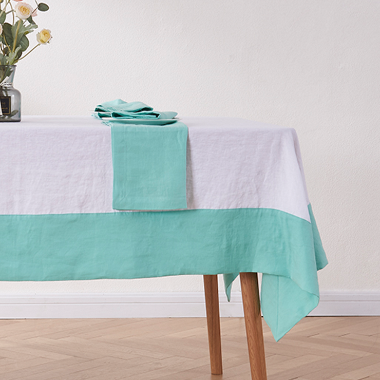 Linen Tablecloth with contrasted border