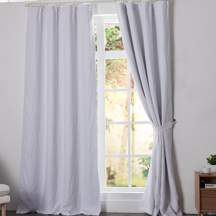 Bespoke Linen Curtains in USA | Basic Linen Curtain with Blackout Lining