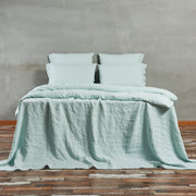 Bed Linen Flat Sheet Icy Blue - Linenshed