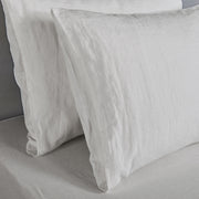 Close Up Envelope Linen Pillowcases Stone Grey - Linenshed