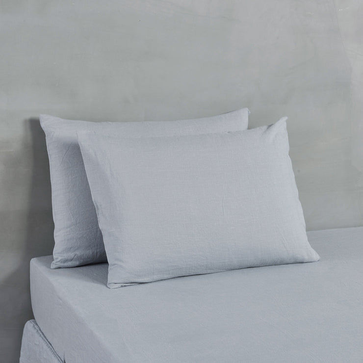 Housewife Linen Pillowcases Pair Mid Grey