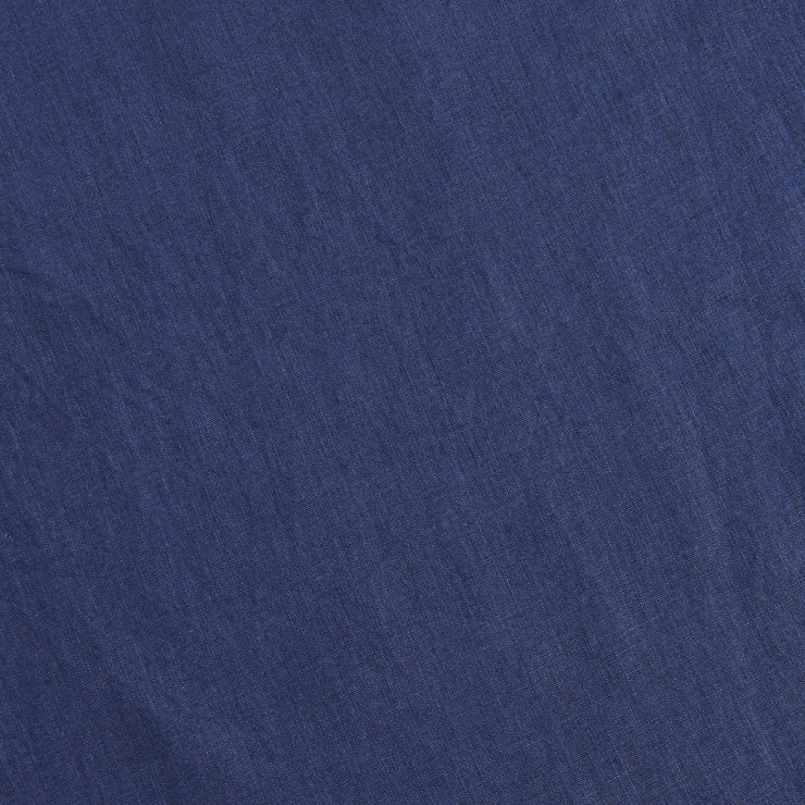 Detail of Linen Fabric Indigo Blue - Linenshed