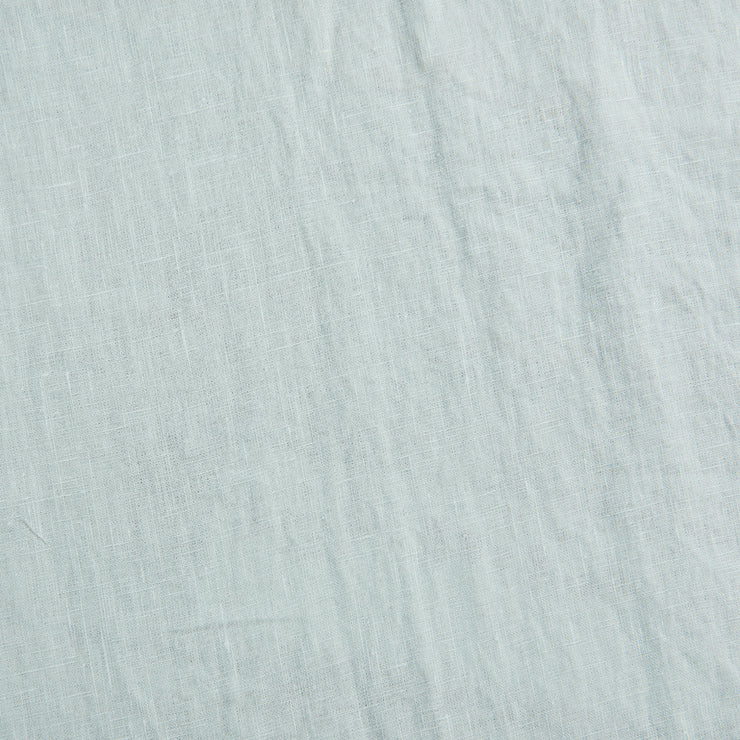 Close Up Linen Fabric Icy Blue - Linenshed