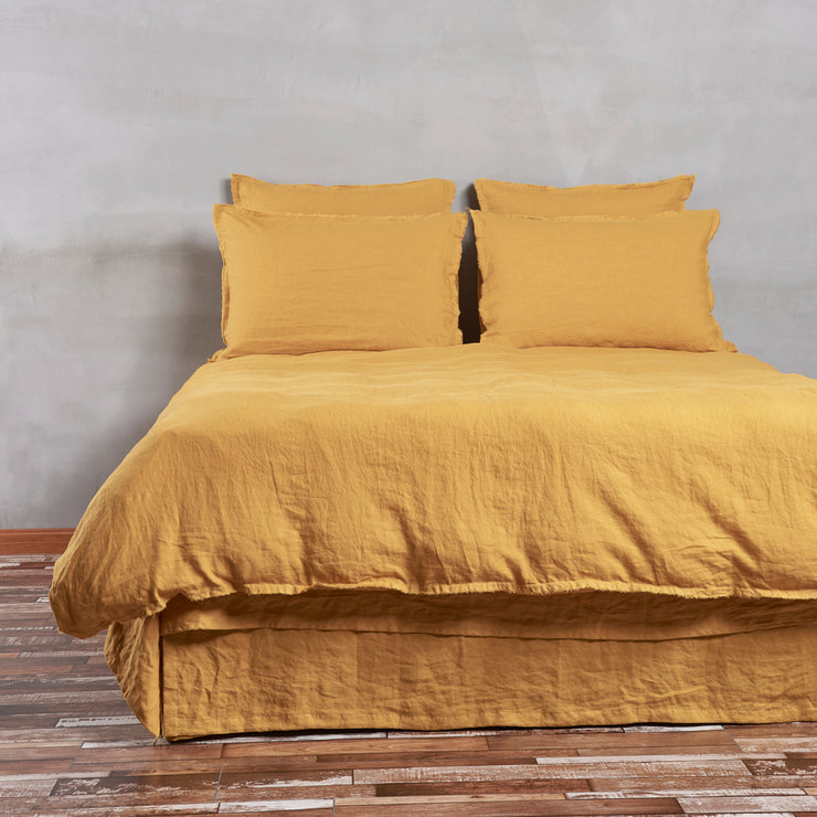 Purchase a Linen Duvet Cover With Frayed Edges