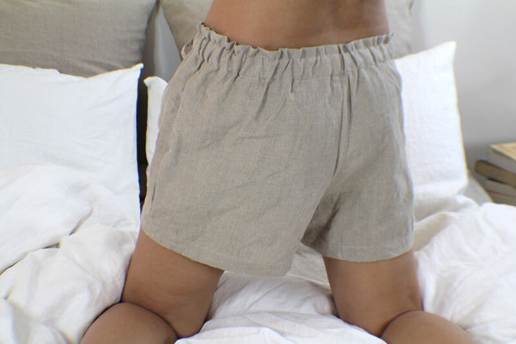 Soft Washed Linen Shorts