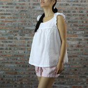Hip Length Baby Doll Linen Tunic