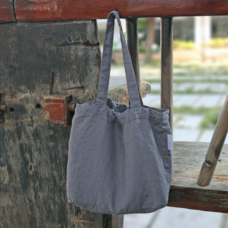 Vintage Washed Linen Daily Bag