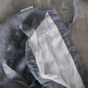 Pocket Detail of Linen Shopping Bag