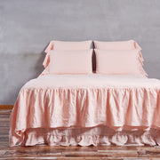 Pink Skirt Ruffle Duvet Cover - Linenshed