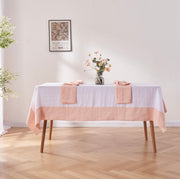 Linen Ruffle Tablecloth | Shabby Chic Table linens for all occasions