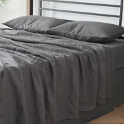 Bed Linen Flat Sheet Lead Grey