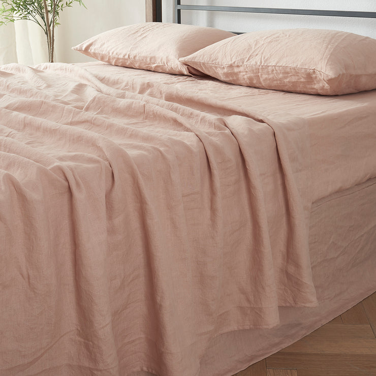 Bed Linen Flat Sheet Nude | Flat Wrinkled Linen Bed Sheets Linen 