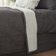 Close Up Linen Quilted Bedspread - Linenshed