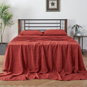 Bed Linen Flat Sheet Red